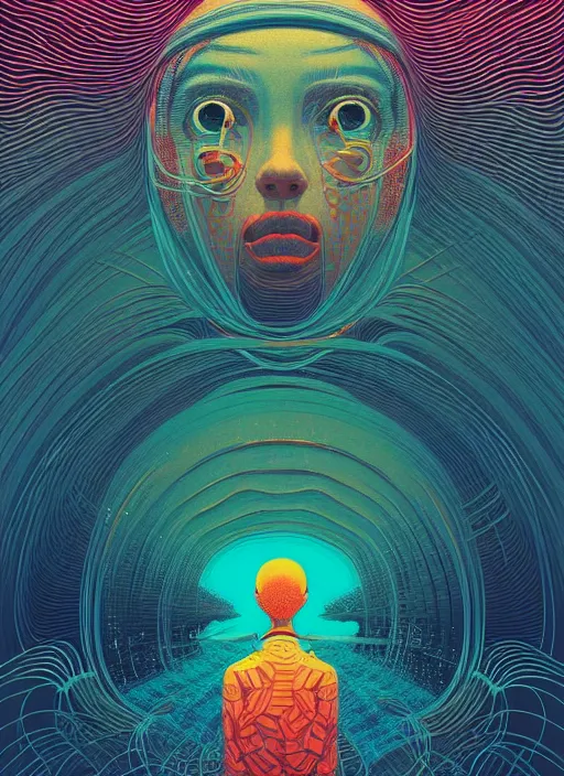 Prompt: symmetry!! stunning portrait of everything everywhere all at once, by victo ngai, kilian eng vibrant colors, dynamic lighting, digital art, winning award masterpiece, fantastically beautiful, illustration, aestheticly inspired by beksinski and dan mumford, upscale with simon stalenhag work, artstation, 8 k