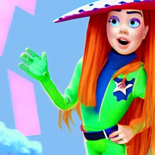 Image similar to billie eilish in the movie toy story