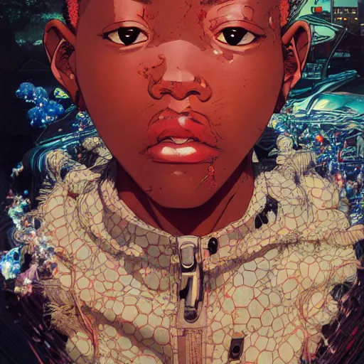 Prompt: citizen portrait soft light painted by james jean and katsuhiro otomo and erik jones, inspired by kenyan akira anime, smooth face feature, intricate oil painting, high detail illustration, sharp high detail, manga and anime 1 9 9 9