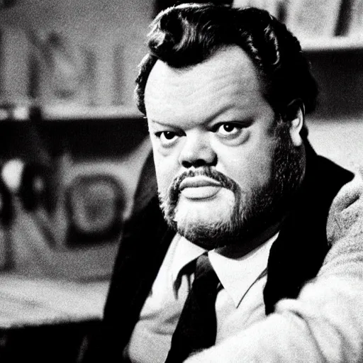 Image similar to orson welles seated