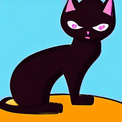 Image similar to cat, art by genndy tartakovsky