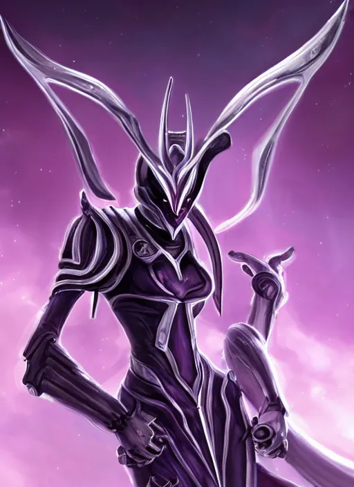 Prompt: cinematic front shot, galactic sized proportional stunning beautiful hot elegant female warframe goddess, detailed sleek cyborg female dragon head, metal ears, sleek purple eyes, sleek silver armor, smooth fuschia skin, in space, holding a planet, epic proportions, epic size, epic scale, furry art, dragon art, giantess art, warframe fanart, furaffinity, deviantart