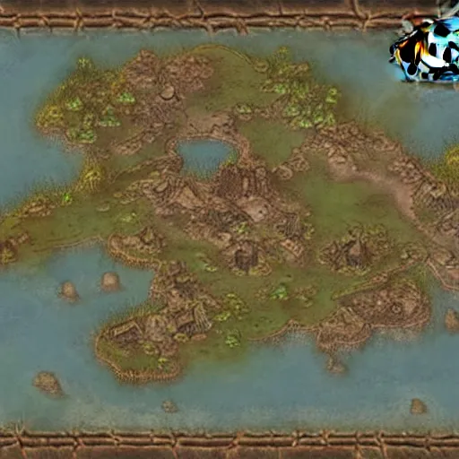 Image similar to Map in the style of World of warcraft map, hyper detailed