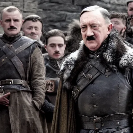 Prompt: hitler in game of thrones