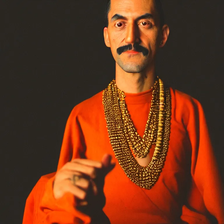 Prompt: A photo of Emperor Kuzco!!!!!!!!!!!!!!!!. Portrait by Terry Richardson. Golden hour. 8K. UHD. Bokeh.
