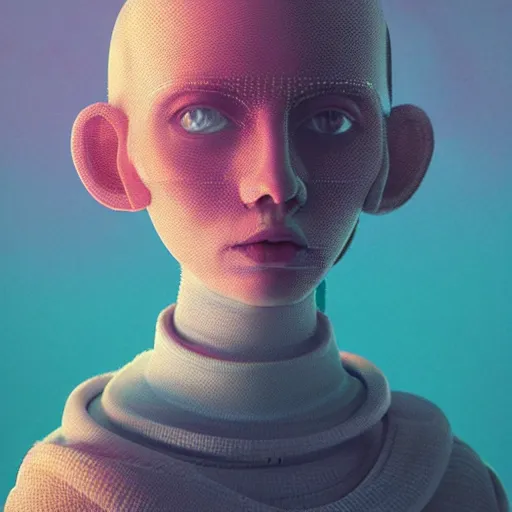 Image similar to portrait by mike winkelmann