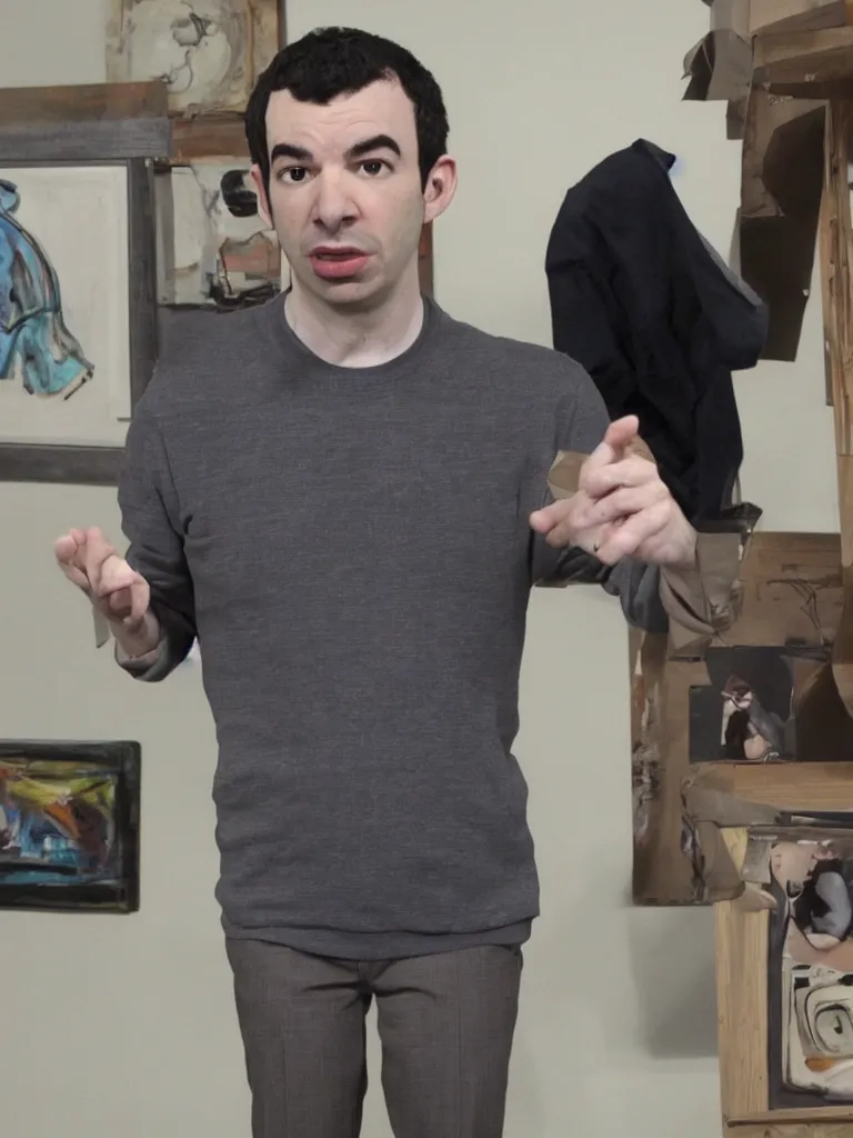 Prompt: nathan fielder is an artistic genius