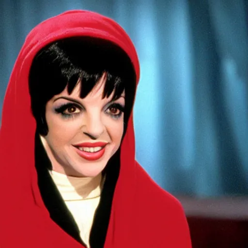 Image similar to liza minnelli as mary the mother of jesus