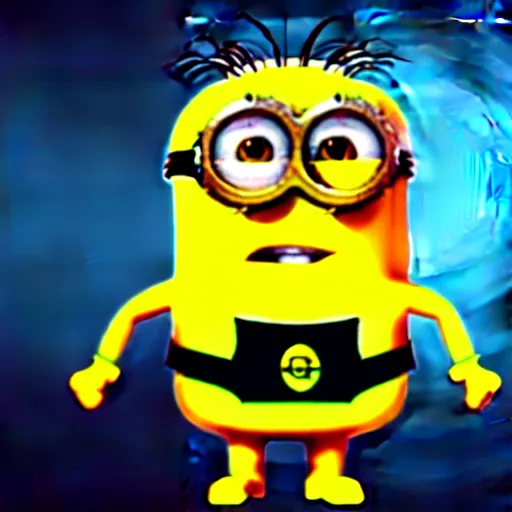 Image similar to A highly detailed anatomy of a minion