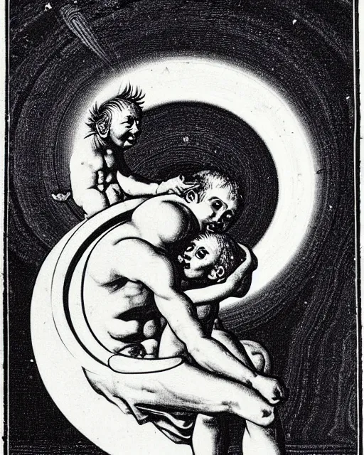 Image similar to saturn being devoured by his son