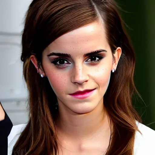 Image similar to emma watson mixed with kim kardashian