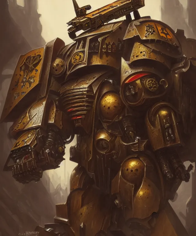 Image similar to Peter Crouch as a Warhammer 40k Space Marine, portrait, fantasy, intricate, elegant, highly detailed, digital painting, artstation, concept art, smooth, sharp focus, illustration, art by artgerm and greg rutkowski and alphonse mucha