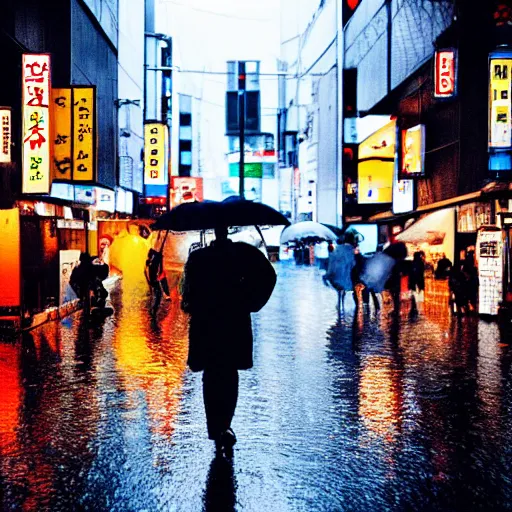 Image similar to rainy night in tokyo