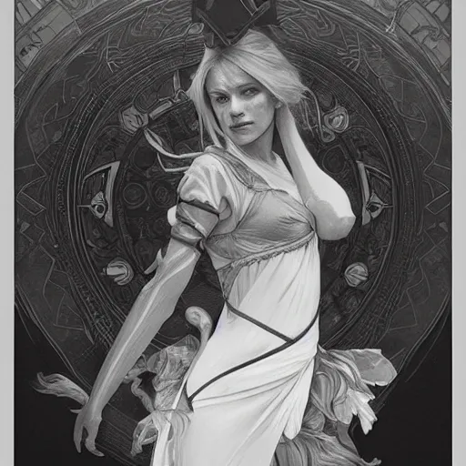 Image similar to amazing lifelike award winning pencil illustration of anneka rice trending on art station artgerm Greg rutkowski alphonse mucha cinematic