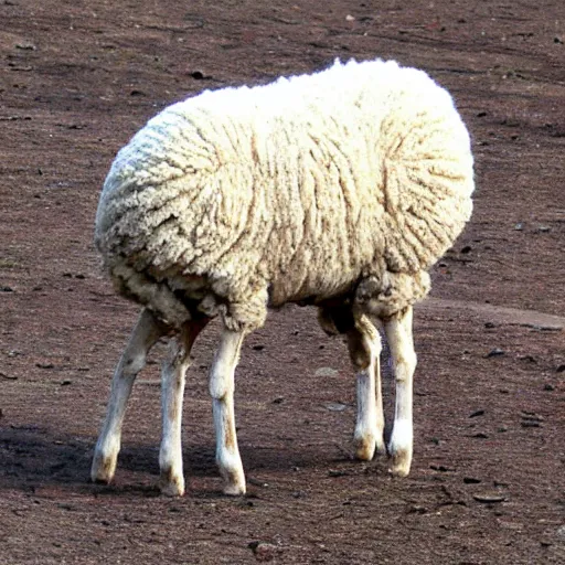 Prompt: a nine-legged sheep