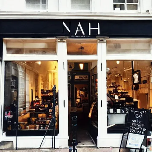 Image similar to “a shop called NAHHH on Marylebone High St”