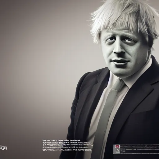 Prompt: boris johnson octane render, vray , studio lighting, cg socierty, toprow