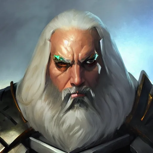 Prompt: greg manchess portrait painting of armored saruman as overwatch character, medium shot, asymmetrical, profile picture, organic painting, sunny day, matte painting, bold shapes, hard edges, street art, trending on artstation, by huang guangjian and gil elvgren and sachin teng
