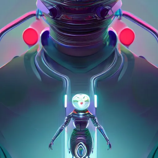 Prompt: futuristic android character, translucid skin, slik design, colorful chrome:: by beeple and James Gilleard and Justin Gerard :: ornate, dynamic, particulate, intricate, elegant, highly detailed, centered, artstation, smooth, sharp focus, octane render, 3d
