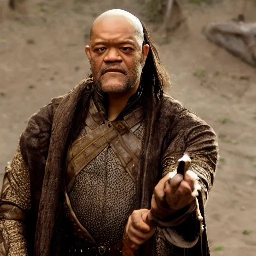 Prompt: Laurence fishburne as Elrond