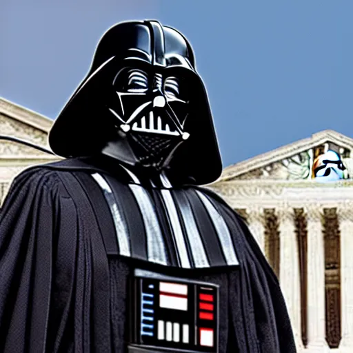 Image similar to Supreme Court Justice Darth Vader