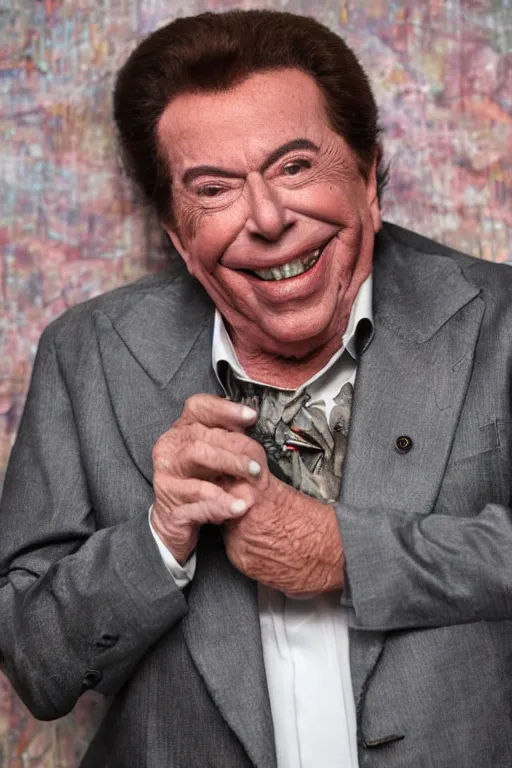 Prompt: silvio santos wearing the joker clothes, 8 k, hdr, great light, gustave courbet, annie leibowitz