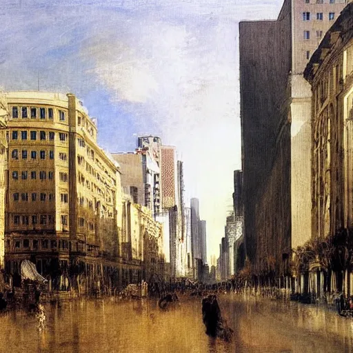 Prompt: avenida paulista painted by william turner