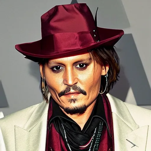 Prompt: johnny depp as a watermelon