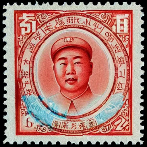 Image similar to 1935 Chinese postage stamp featuring Elmo