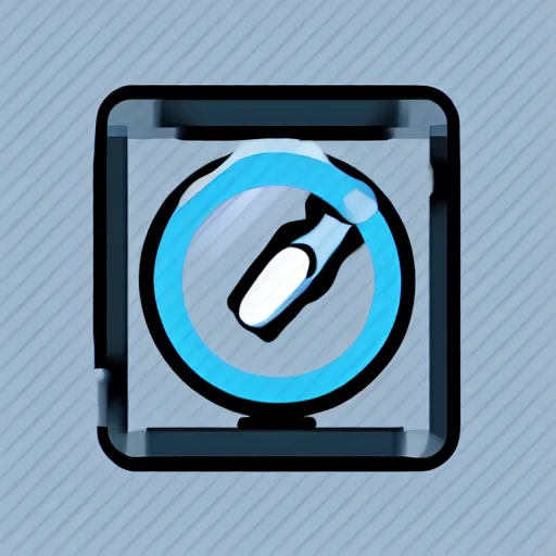 Prompt: grapple hook icon, sci - fi, flat icon