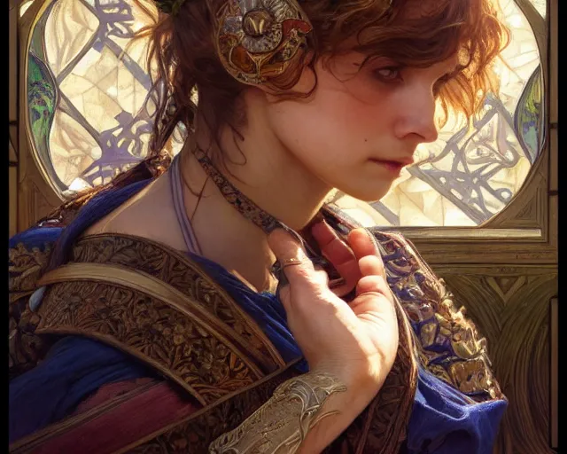 Image similar to photography of dorothea sharp, deep focus, d & d, fantasy, intricate, elegant, highly detailed, digital painting, artstation, concept art, matte, sharp focus, illustration, hearthstone, art by artgerm and greg rutkowski and alphonse mucha