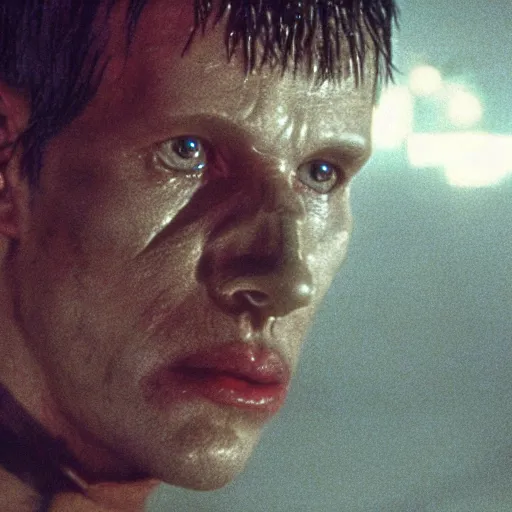 Image similar to the grim reaper. still from blade runner.