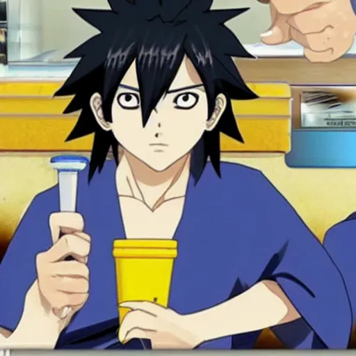 Image similar to sasuke at mcdonald's.