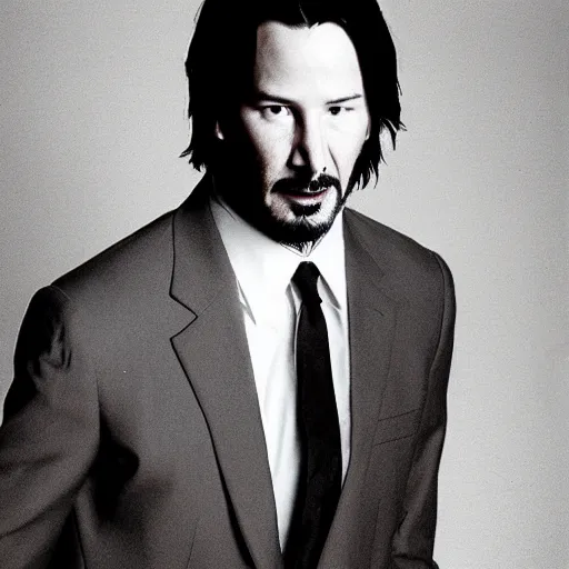 Image similar to Keanu reeves Portrait from the 90s old vintage