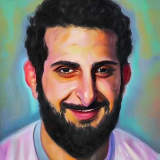 Prompt: oil painting of ethan klein from h 3 h 3