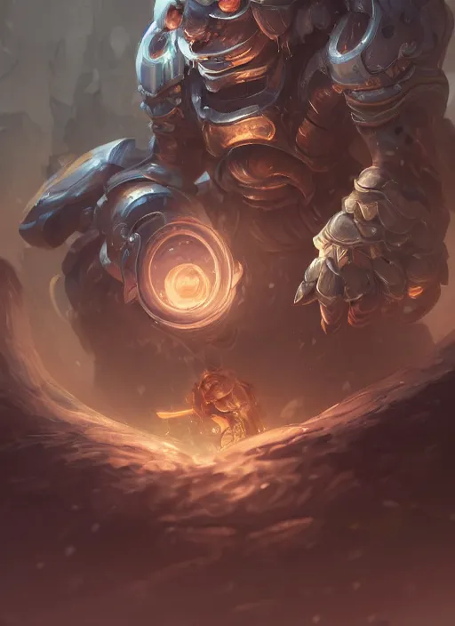 Image similar to a highly detailed illustration of silver gear mechanical giant, with big glowing cute eyes, gentle calm sitting pose, intricate, elegant, highly detailed, centered, digital painting, artstation, concept art, smooth, sharp focus, league of legends concept art, WLOP