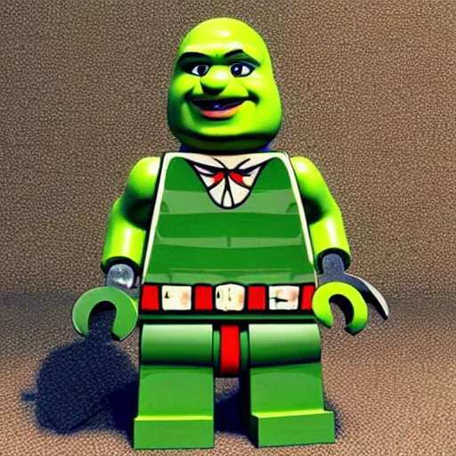 Image similar to lego shrek