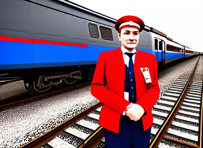 Image similar to train driver of the Russian Railways