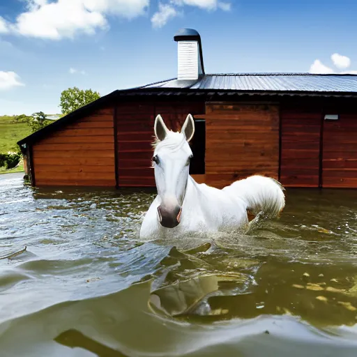 Image similar to Wish horse stable teabag in a tcup. Great value stable shaped shed flavoured teabags. Great for horse lovers. Photograph of a teabag brewing in water, dslr, hd, award winning shot. shed in a cup.