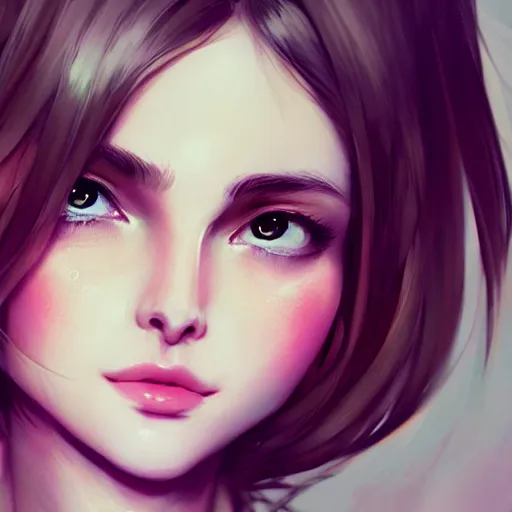 Prompt: a beautiful girl by wlop, closeup headshot, 8 k, closeup, high detailed, smooth, trending on artstation, digital illustration.
