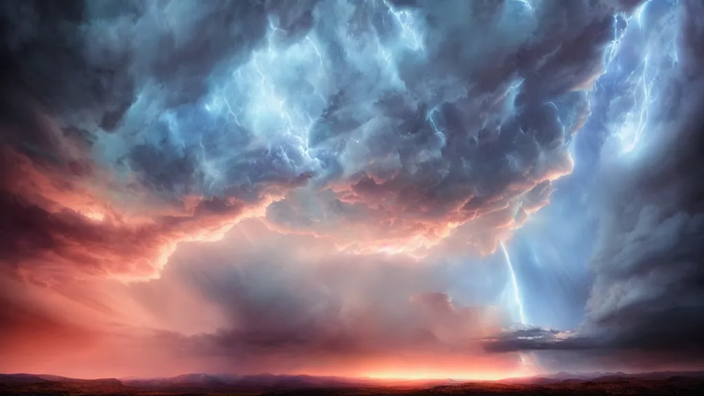 Prompt: amazing photo of anime sky by marc adamus, beautiful dramatic lighting