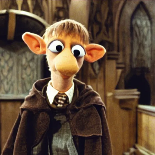 Prompt: dobby in the muppet show