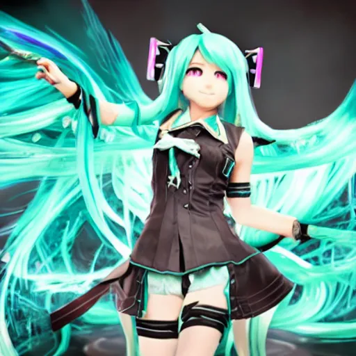 Image similar to Hatsune Miku in Arcane by riot games