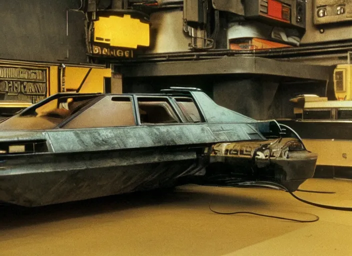 Prompt: vehicle from the 1972 science fiction film Blade Runner