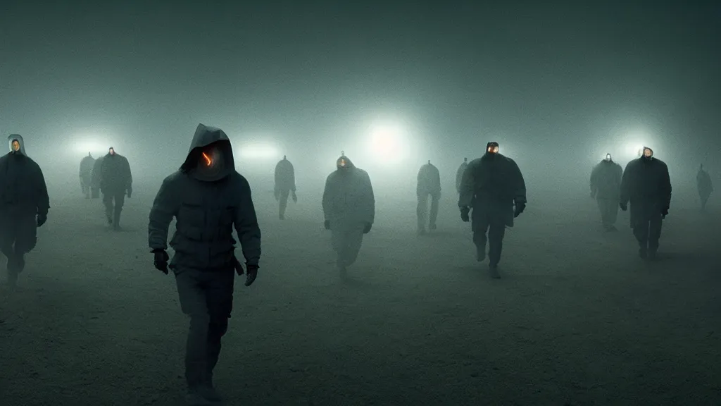 Image similar to the doritos blinders, film still from the movie directed by denis villeneuve with art direction by zdzis