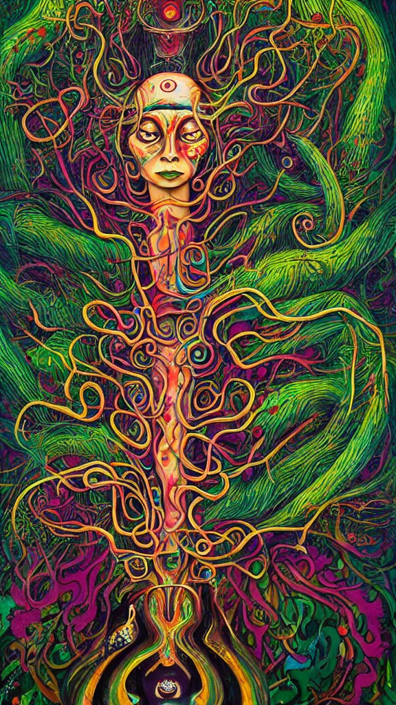 Image similar to the ayahuasca spirit, by rik oostenbroek