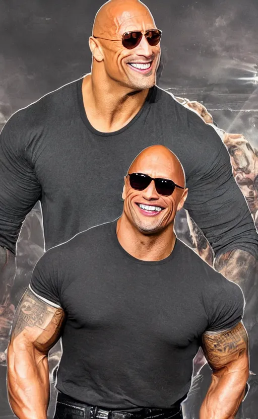 Image similar to Dwayne Johnson on Taro card