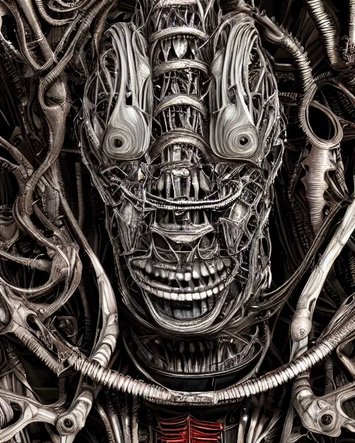 Image similar to balenciaga by hr giger, biomechanical, 4 k, hyper detailed