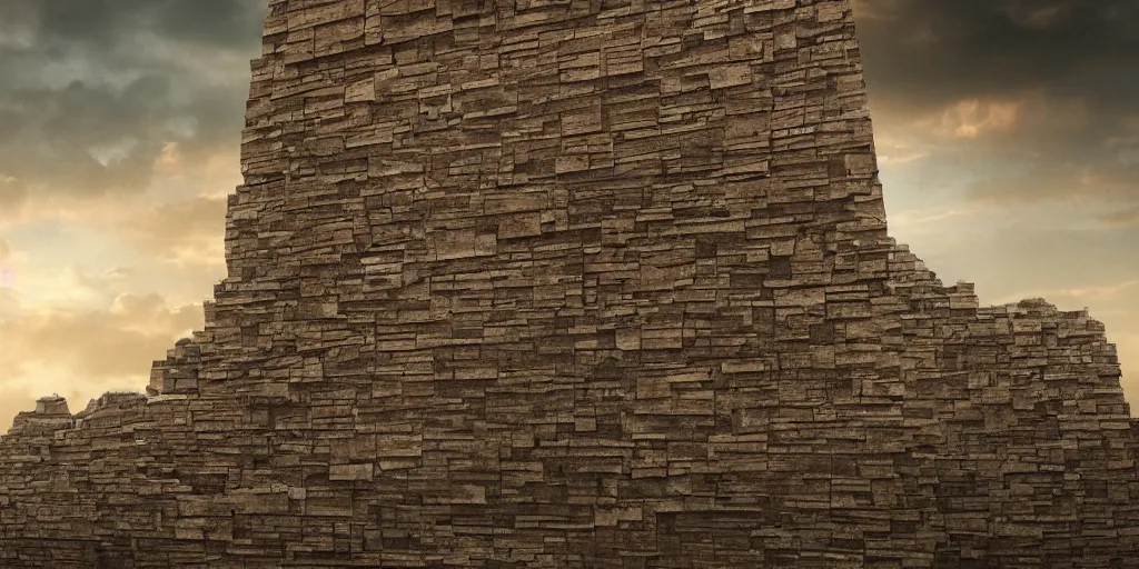 Prompt: beautiful matte painting of giant wall made from stone bricks by blizard entertainment, 8 k, cinematic dramatic atmosphere, dramatic lighting