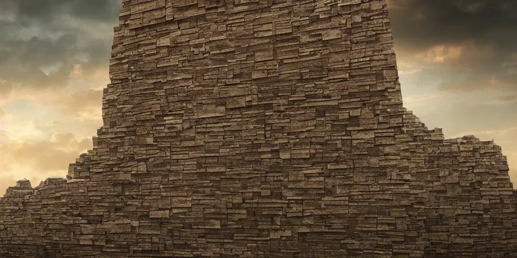 beautiful matte painting of giant wall made from stone | Stable ...